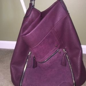 Purple Moda Luxe Shoulder Bag